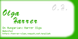 olga harrer business card